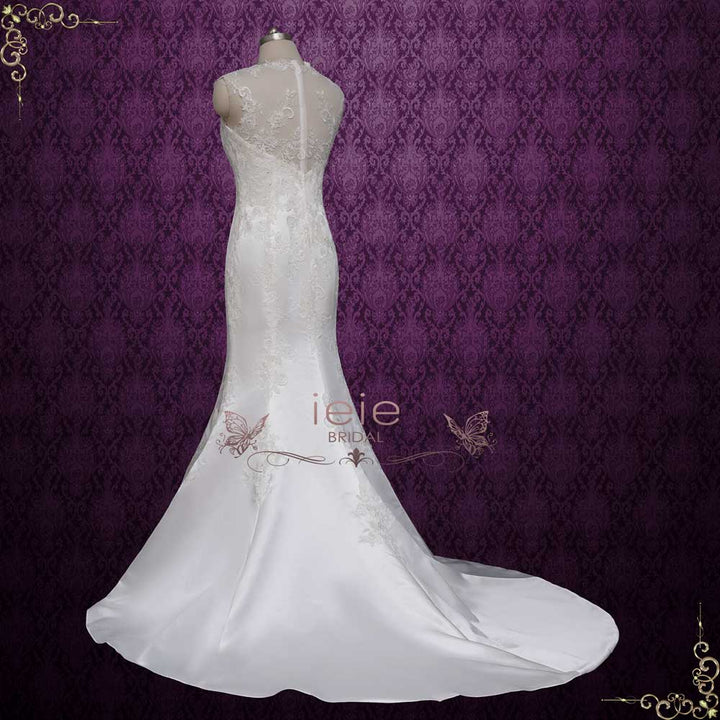 Satin Lace Mermaid Satin Wedding Dress | CERISE