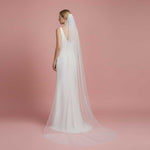 Long Pencil Edge Wedding Veil VG2030