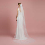Long Pencil Edge Wedding Veil VG2030