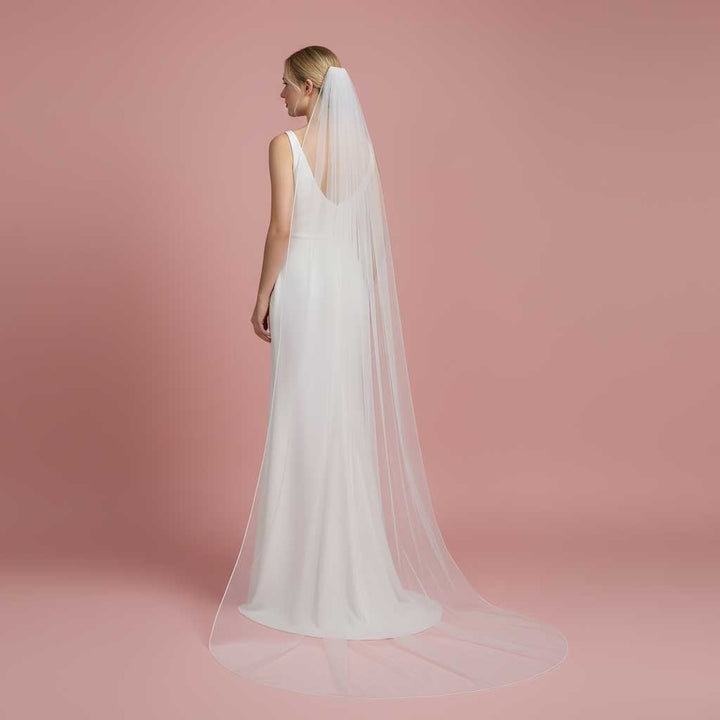 Long Pencil Edge Wedding Veil VG2030