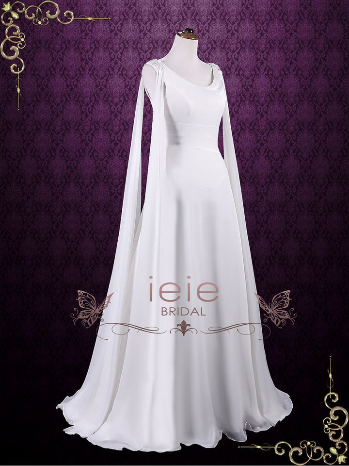 Medieval Style Chiffon Wedding Dress ATHEENA