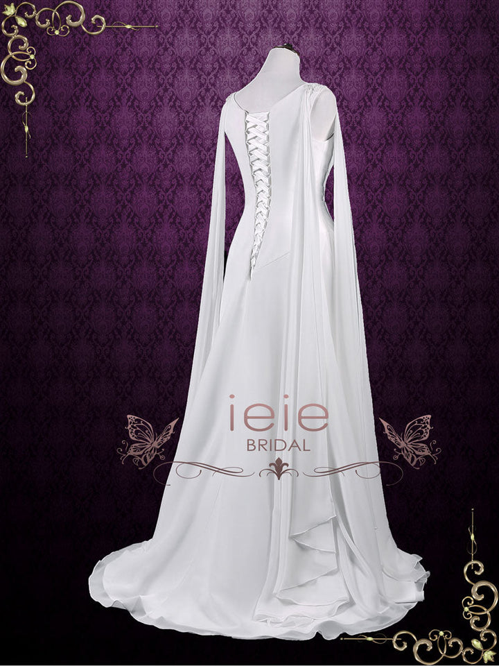 Ready to Wear Medieval Style Chiffon Wedding Dress ATHEENA