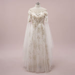 Unique Gold Celestial Medieval Wedding Dress ANNORA
