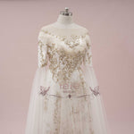 Unique Gold Celestial Medieval Wedding Dress ANNORA