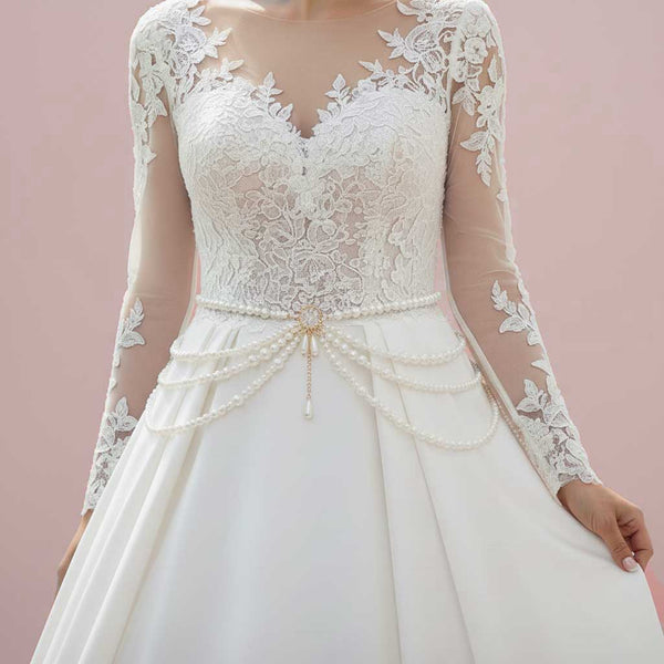 Bridal Pearl Waist Chain