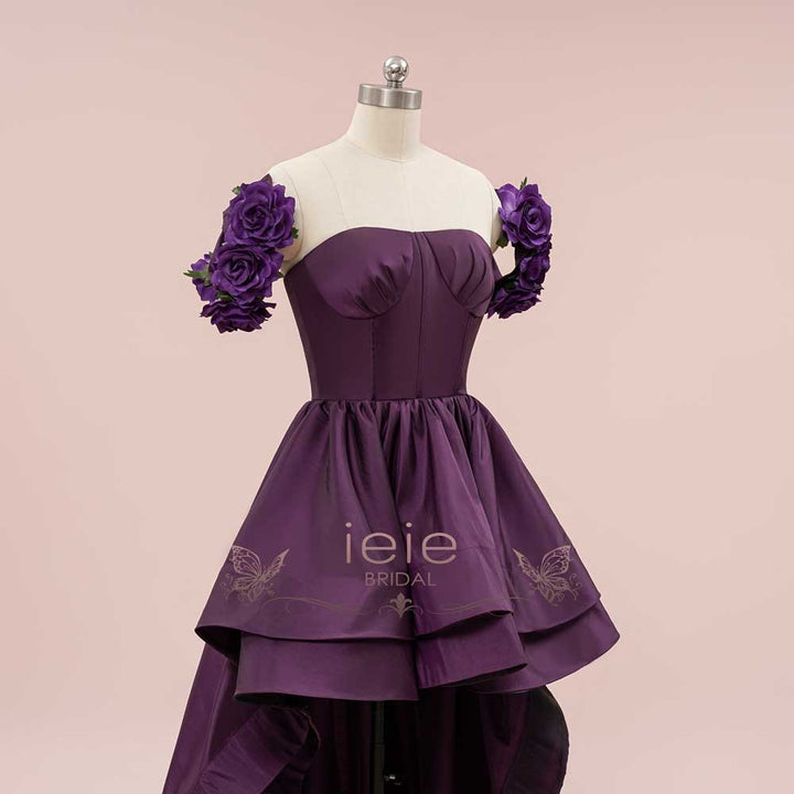 Purple High Low Formal Evening Dress | Andriy Size 28W Purple High Low Formal Evening Dress | Andriy Size 28W