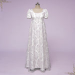 Ready To Wear Regency Bridgerton Style Lilac Purple Lace Ball Gown | BALFOUR