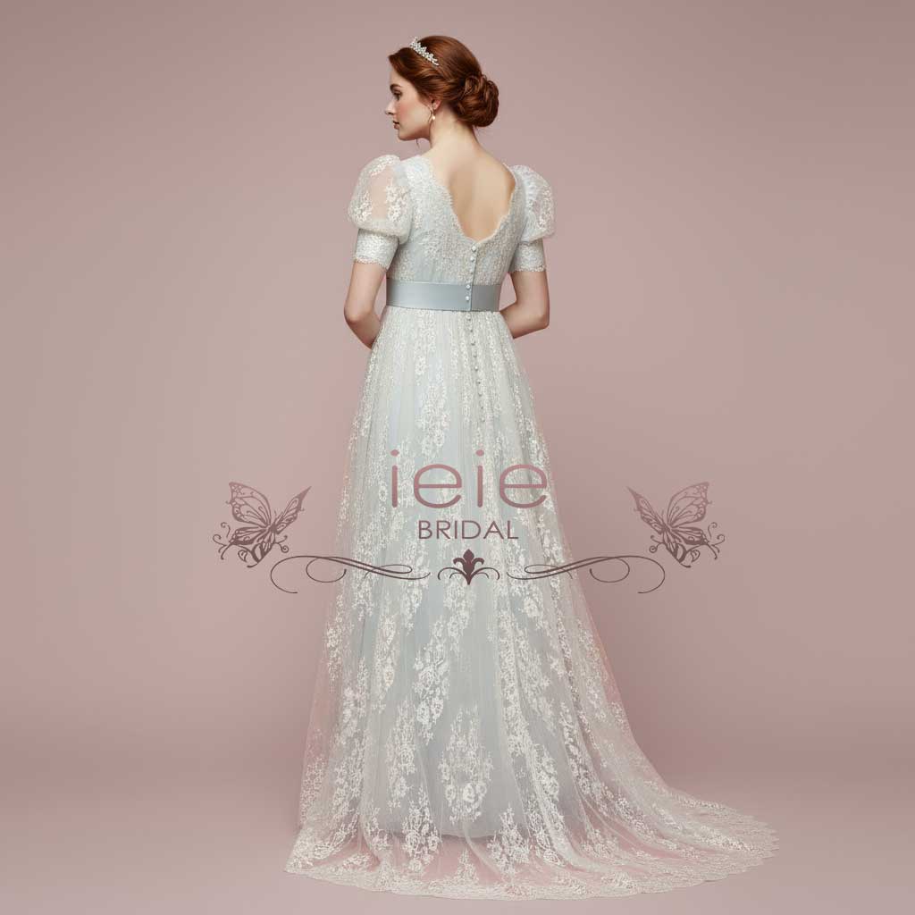 Blue Regency Era Inspired Ball Dance Dress ELOISE