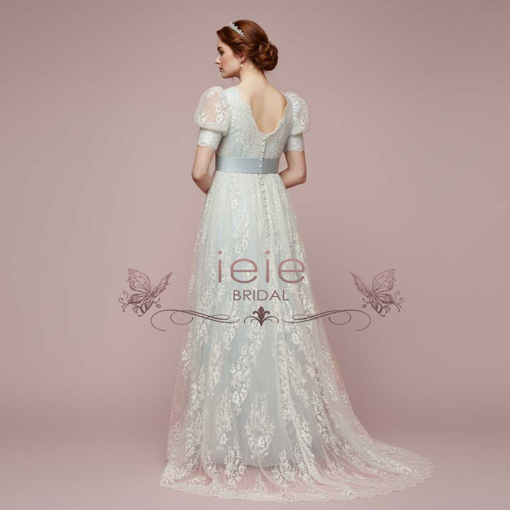 Blue Regency Era Inspired Ball Dance Dress ELOISE