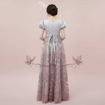 Bridgerton Regency Lace Ball Gown with Empire Waist | DARIUS