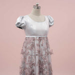Bridgerton Regency Lace Ball Gown with Empire Waist | DARIUS