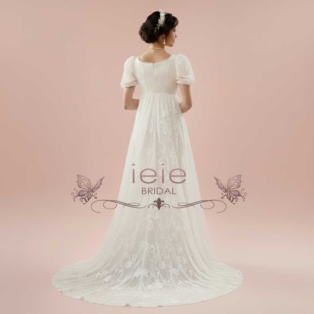 Regency Style Empire Lace Wedding Dress | DAPHNIE