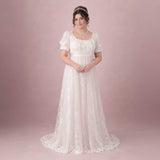 Regency Style Lace Wedding Dress with Empire Waist AMIEE