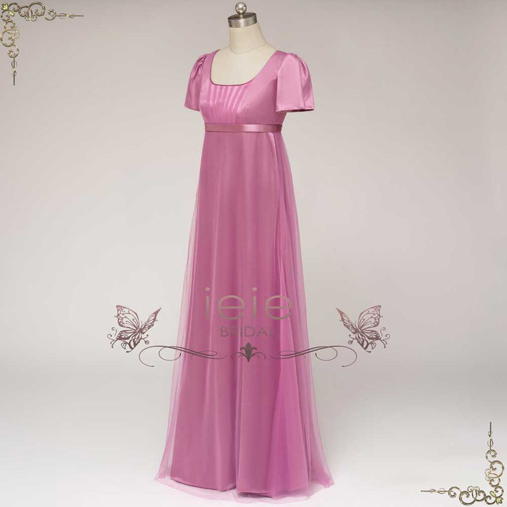 Regency Bridgerton Style Empire Waist Formal Evening Dress | HORATIA