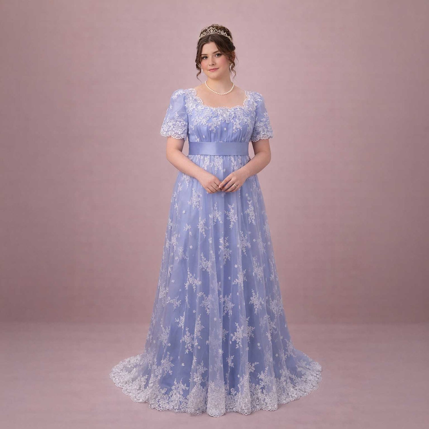 Regency Style Princess Formal Prom Evening Ball Gown HELENA