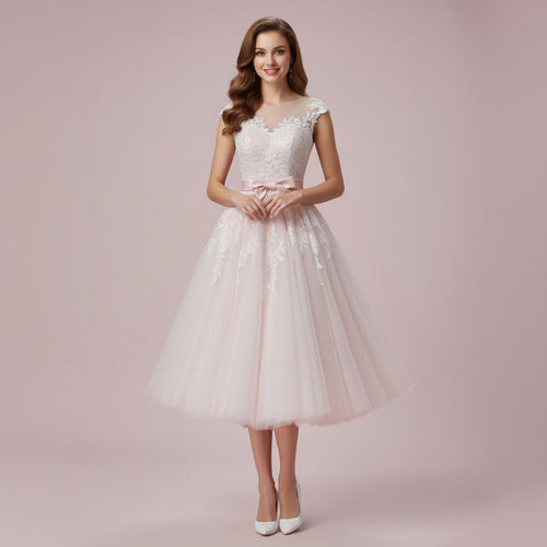 strapless open back dress Katalina Pink And White Lace Mini Dress