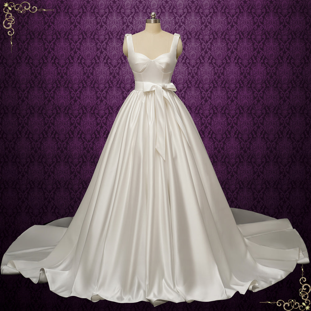 Satin Ball Gown Wedding Dress | ANDERSON