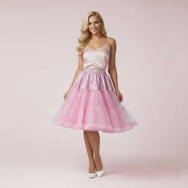 Pink Ruffle Soft Tulle Skirt