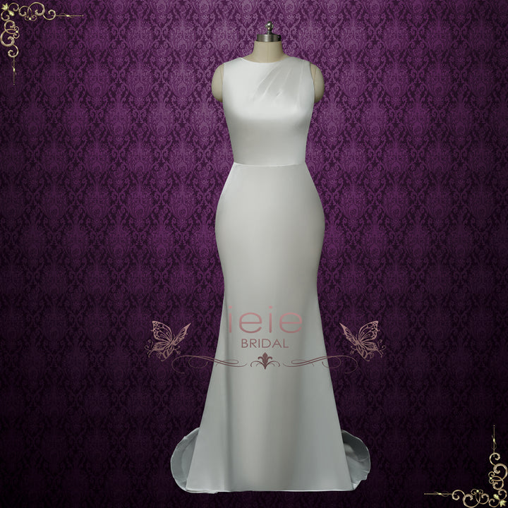 Elegant Fitted Silky Satin Wedding Dress | GHALIA ieie Elegant Fitted Silky Satin Wedding Dress | GHALIA ieie