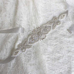 Jeweled Rhinestone and Pearl Bridal Sash BT2023