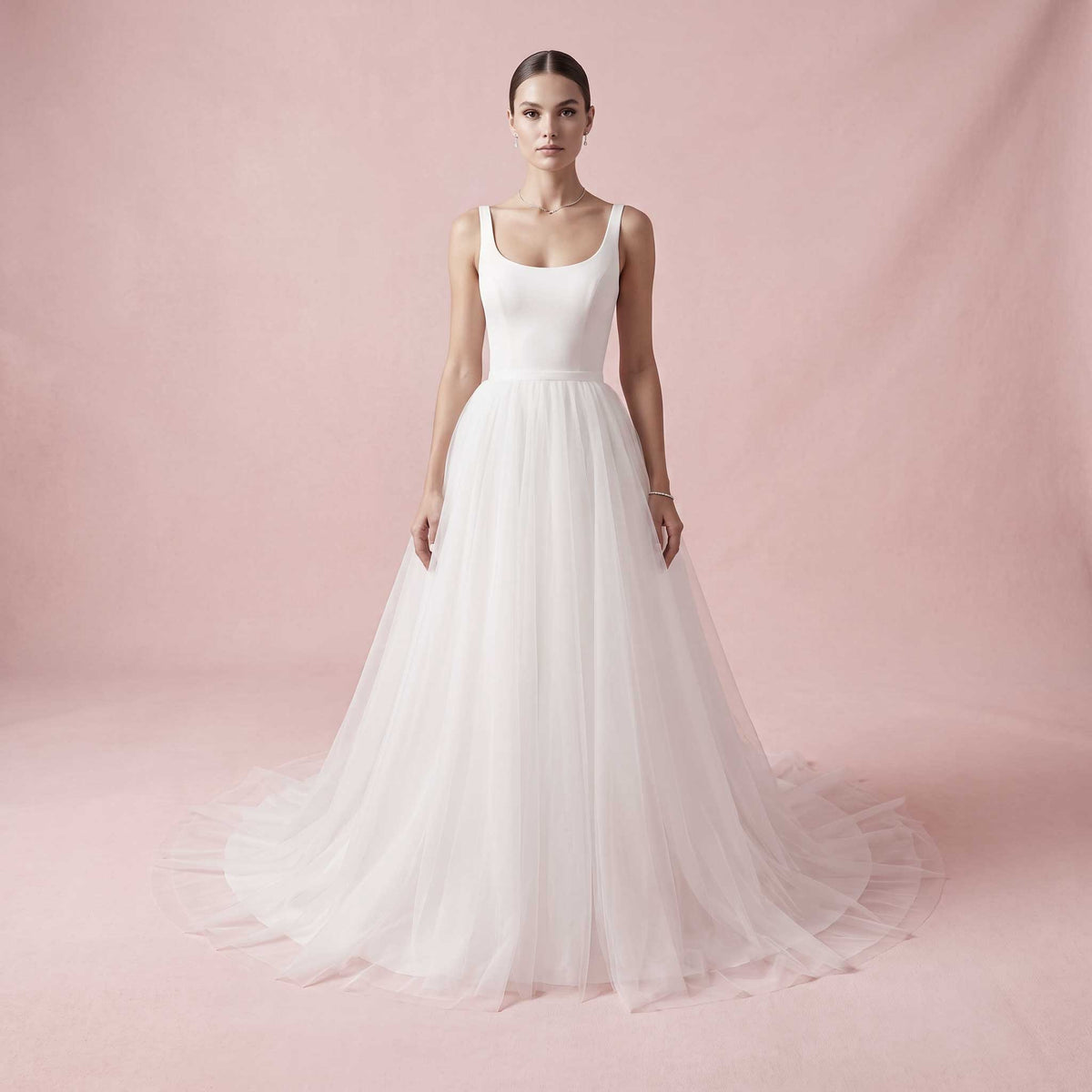 Soft Tulle Detachable Wedding Skirt, Bridal Overskirt | ARIA