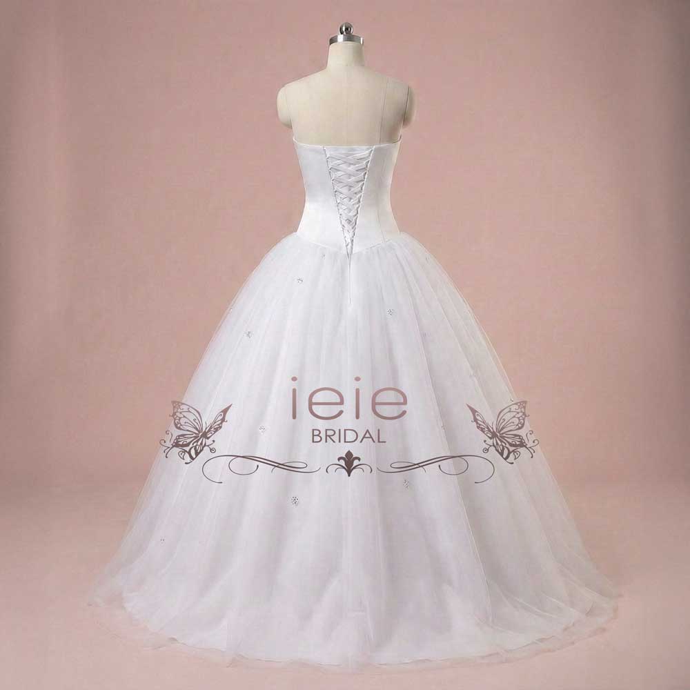 Strapless Sequins Ball Gown Wedding Dress | PENNY