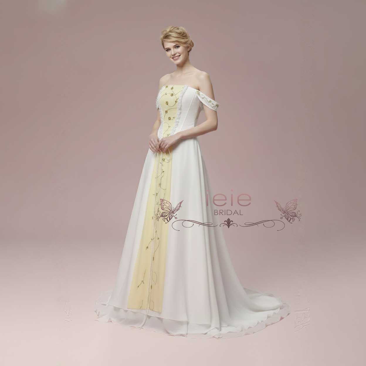 Love Story Vintage Medieval Style Wedding Dress