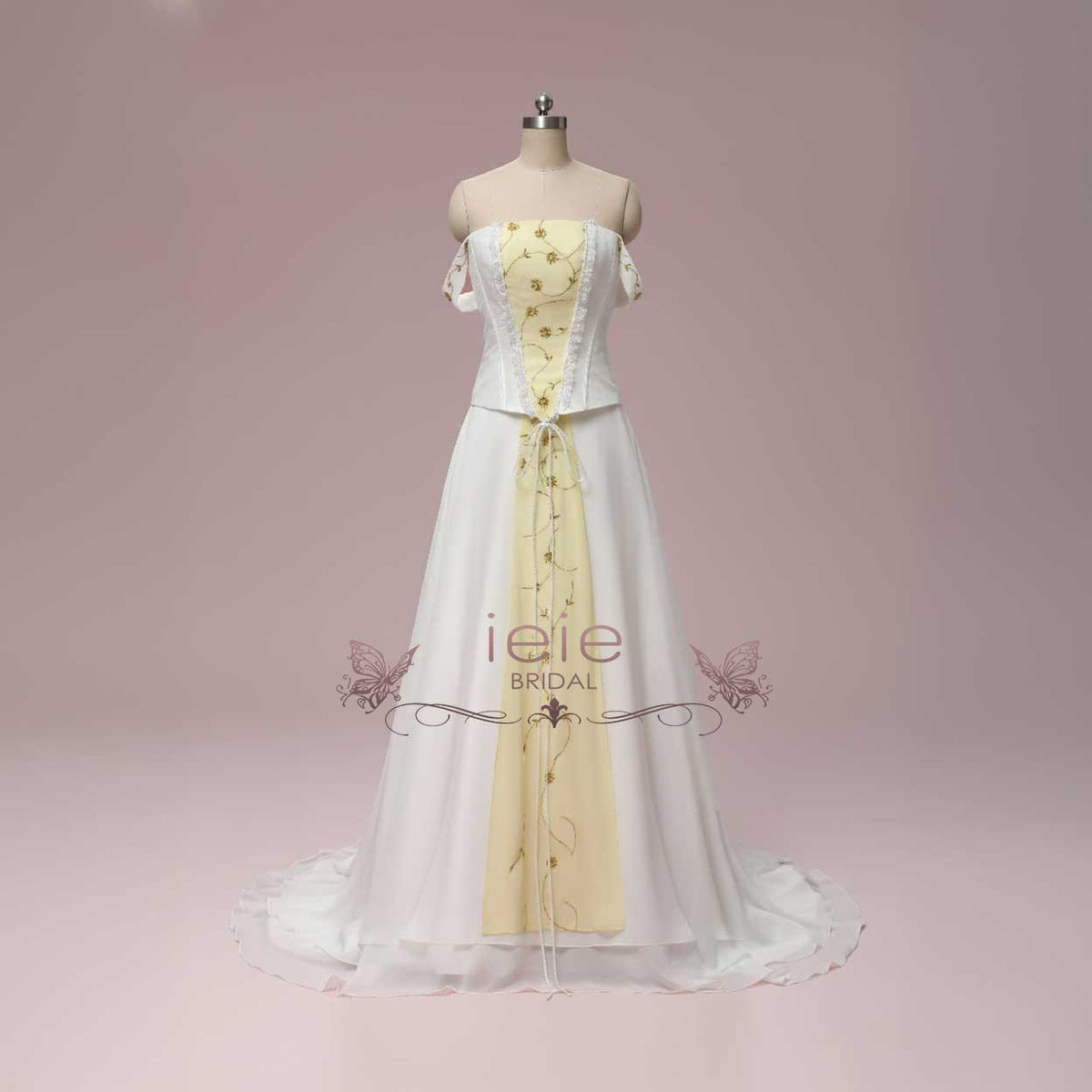 Love Story Vintage Medieval Style Wedding Dress