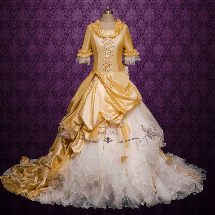 Victorian Champagne Wedding Dress  RAFAEL
