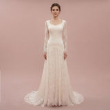 Ready to Wear Lace Wedding Dress with Long Sleeves | JASINIA