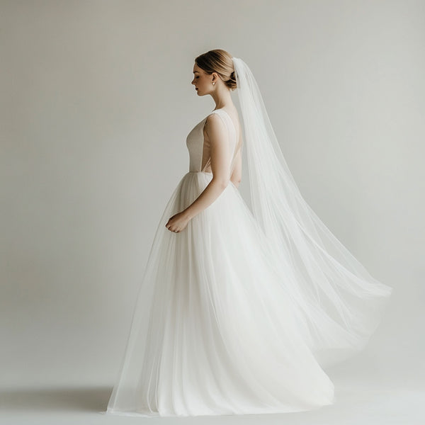 Long Waltz Length Tulle Wedding Veil