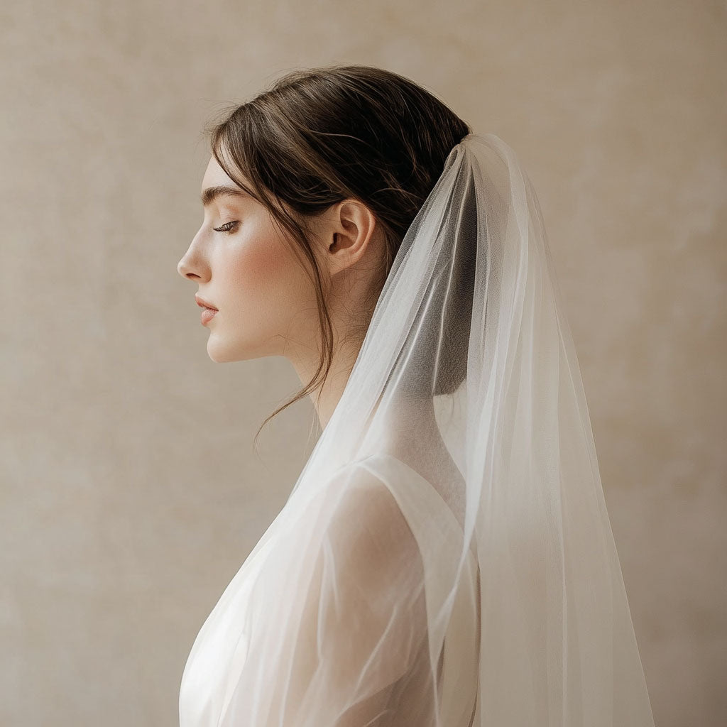 Long Waltz Length Tulle Wedding Veil