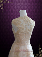 Blush Boho Lace Wedding Dress KORYNNE