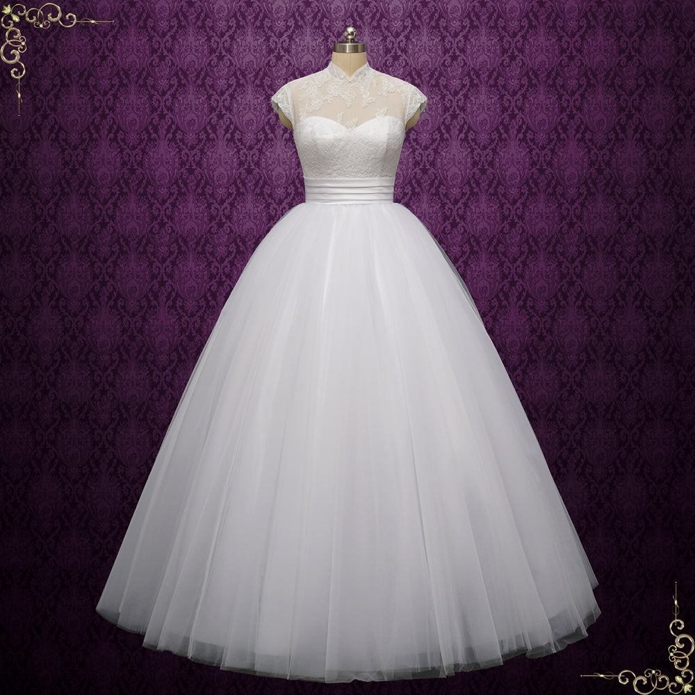 Davinci Bridal 50685 Size 8 White Tea length Ballgown removable skirt –  Glass Slipper Formals
