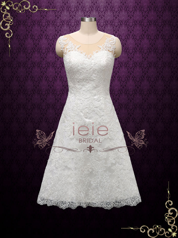Short Lace Wedding Dress ANNISE