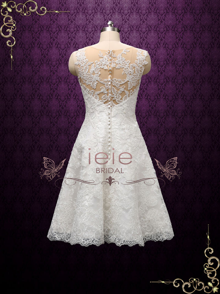 Short Lace Wedding Dress ANNISE