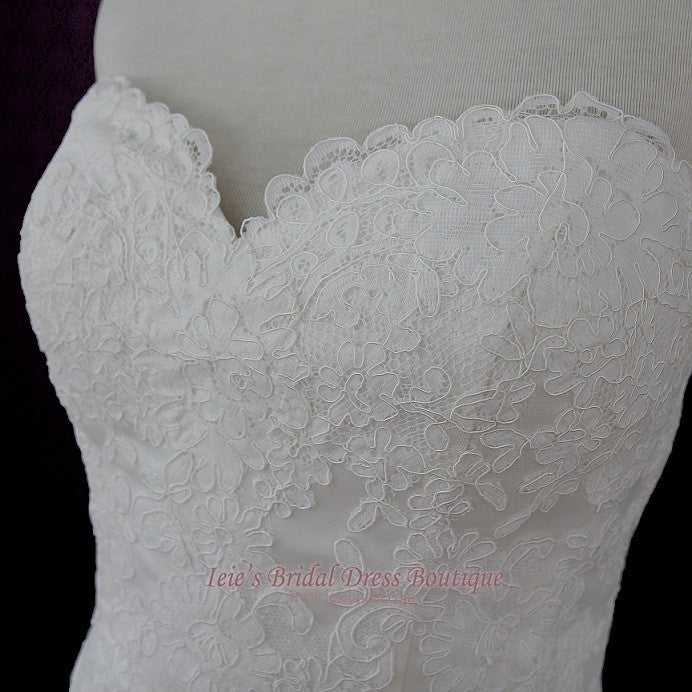 Strapless Sweetheart Lace Mermaid Wedding Dress | Diane