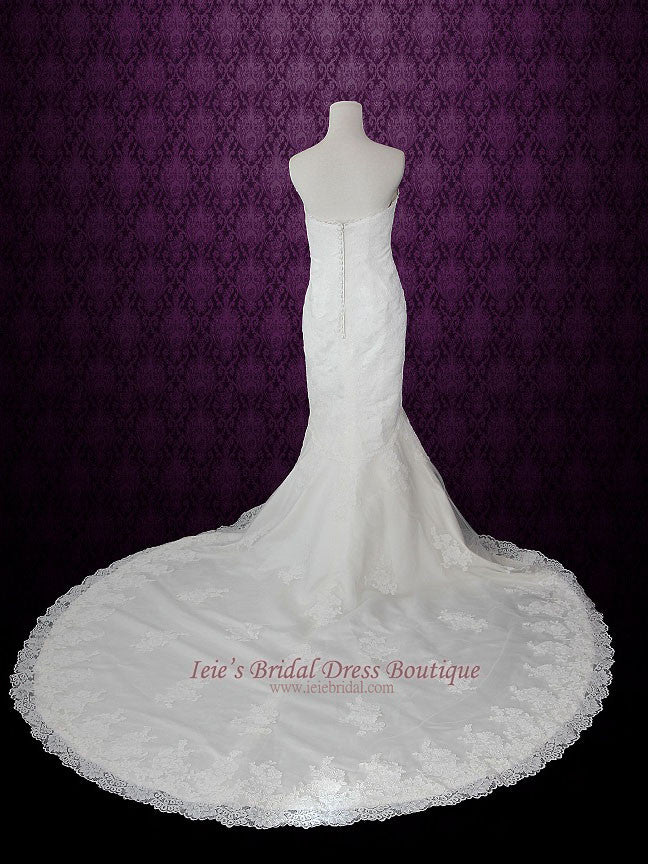 Strapless Sweetheart Lace Mermaid Wedding Dress | Diane