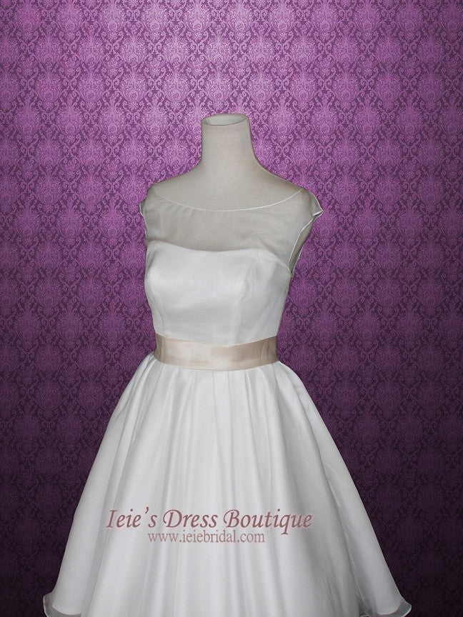 Retro 50s Tea Length Wedding Dress GENA