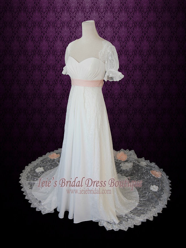 wedding dress pink sash Velvet Ribbon Sash Baby Pink