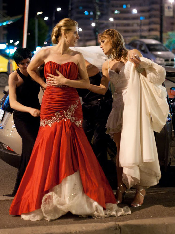 Strapless Red Mermaid Wedding Dress OLIVIA