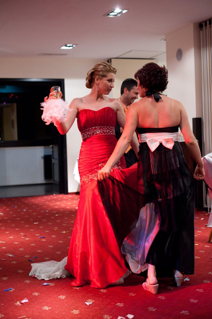 Strapless Red Mermaid Wedding Dress OLIVIA