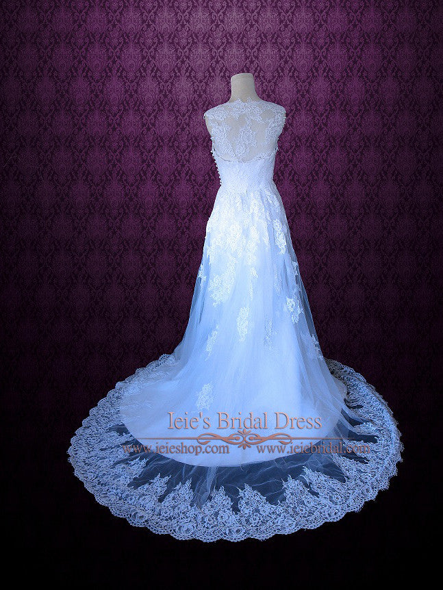 Convertible Lace Fit and Flare Wedding Dress Fabiana ieie