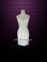 Strapless Two Piece Convertible Ivory Lace Wedding Dress | Jane