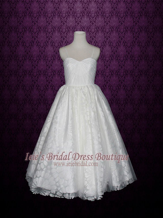 Petite Size 6 Ball Gown Wedding Dress with Thin Straps HANNAH