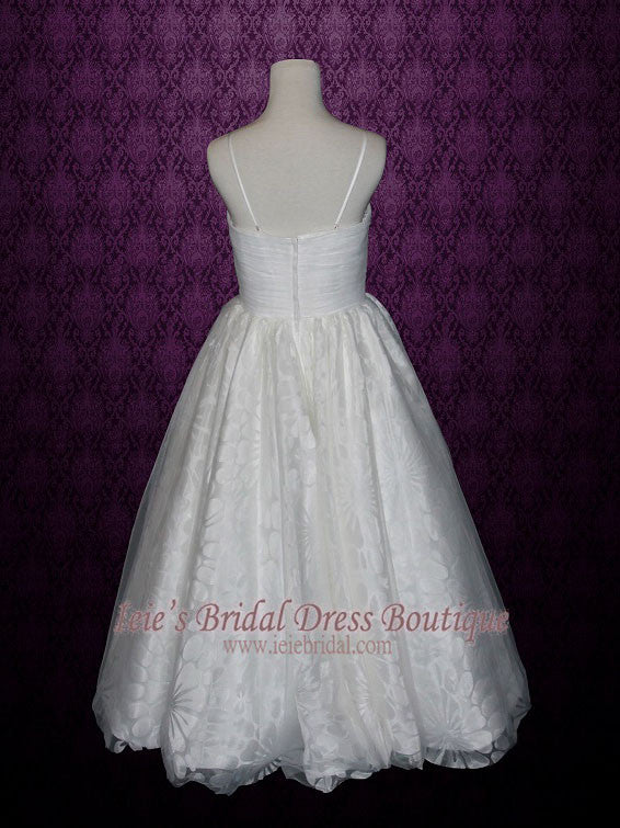 Petite Size 6 Ball Gown Wedding Dress with Thin Straps HANNAH