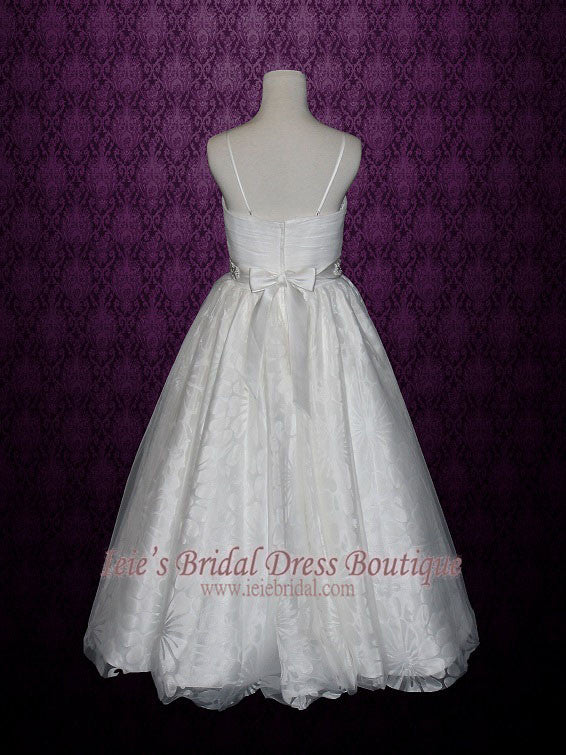 Petite Size 6 Ball Gown Wedding Dress with Thin Straps HANNAH