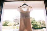 Modest Lace Wedding Dress with Short Sleeves STACEY