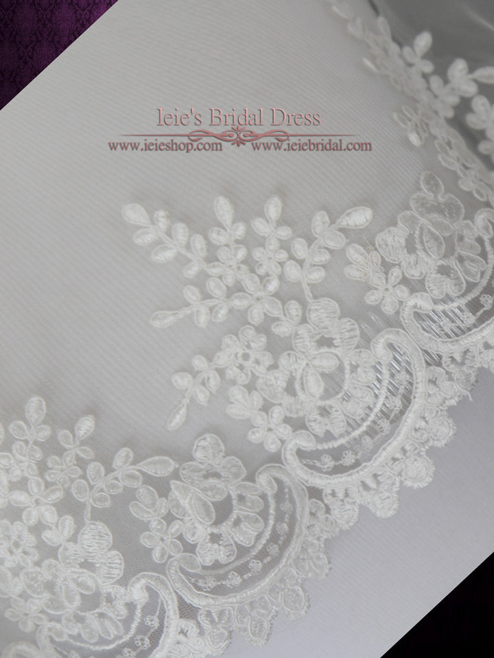 Cathedral Length Lace Mantilla Wedding Bridal Veil VG1019