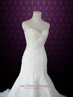 Strapless Mermaid Wedding Dress with Ruched Neckline | Merissa